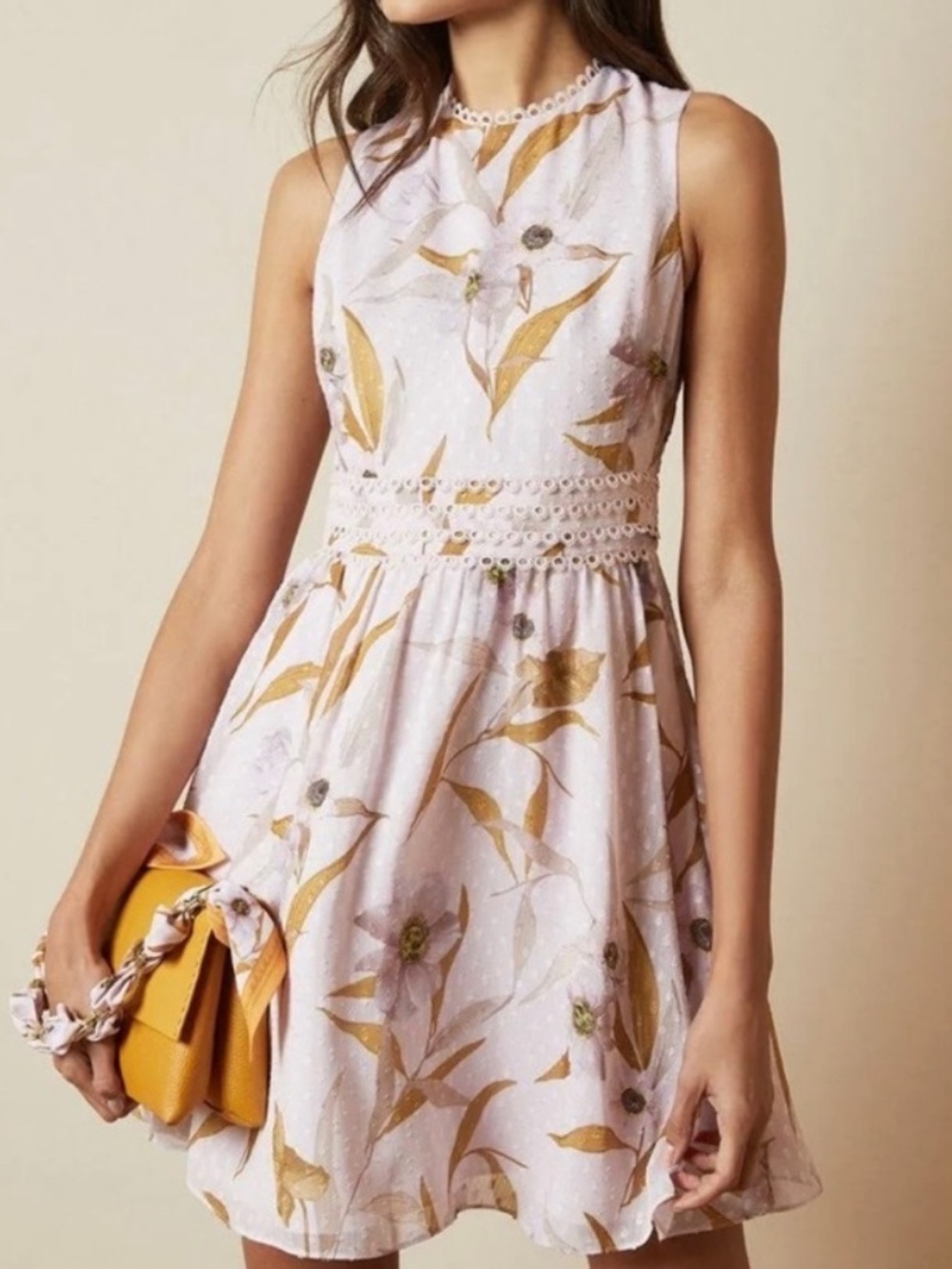Ted Baker London Rontie Printed Skater Mini Drsss